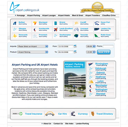 airport-parking.co.uk screenshot