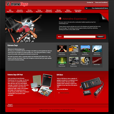 extremedays.com screenshot