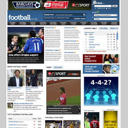 football.co.uk screenshot